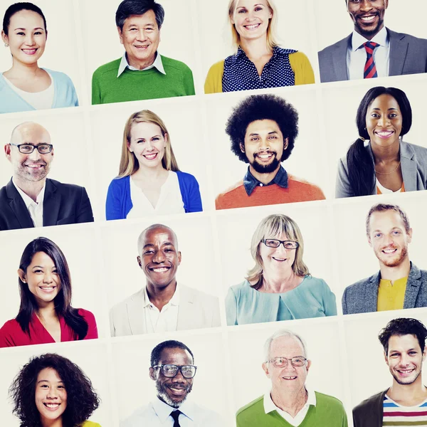 Retrato del concepto de la gente de Mult-iethnic — Foto de Stock