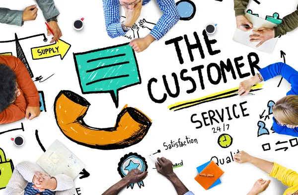 The Customer Service Concept — Stock Photo, Image