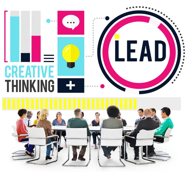 Lead Leadership Management Concept — Stock Photo, Image
