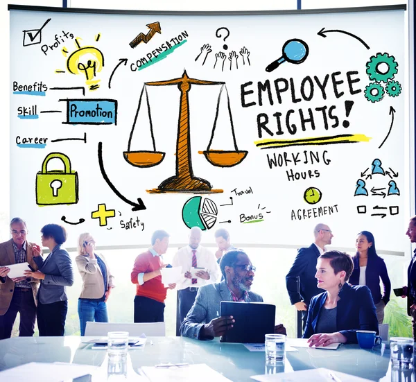 Arbetstagarnas rättigheter, förmåner skicklighet koncept — Stockfoto