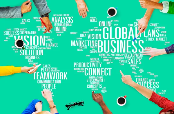 Global Business Connect koncept — Stockfoto