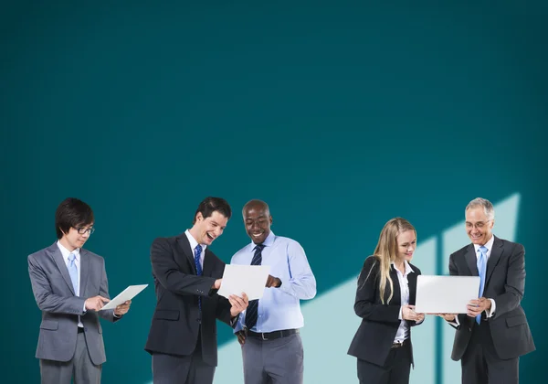 Business People Technology and Networking Concept — Stock Photo, Image