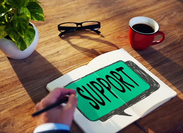 Man working with Support Concept — Stock Photo, Image