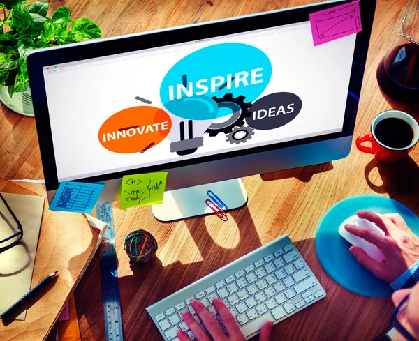 Ispirare idee Innovare il concetto — Foto Stock