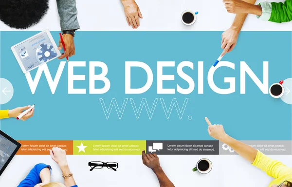 Concetto di Web Design Www — Foto Stock