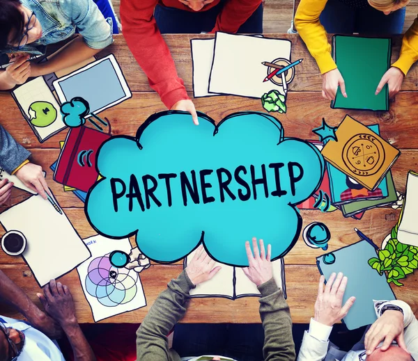 Partnerskap samarbete koncept — Stockfoto