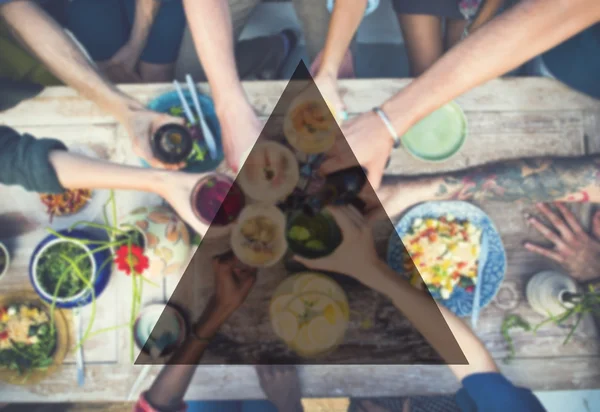 Food and beverage on table