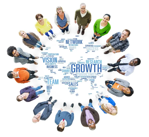 Global Business ludzi Wspólnoty, wzrost sukcesu — Zdjęcie stockowe