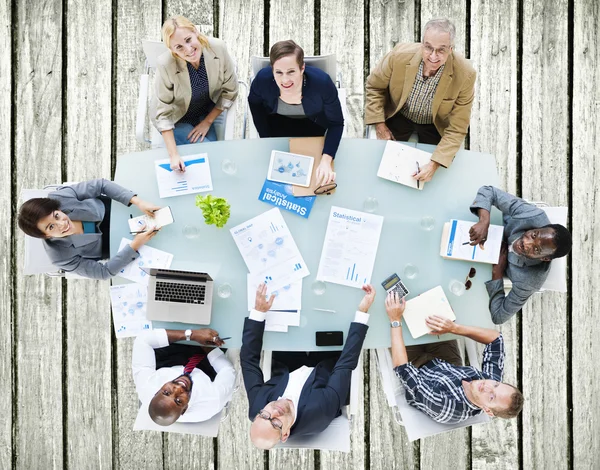 Conceito de discussão de equipe de negócios — Fotografia de Stock