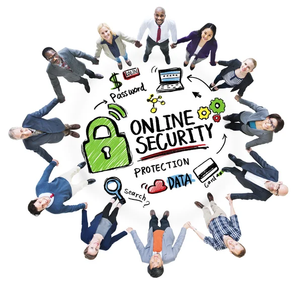 Protección de seguridad en línea — Foto de Stock