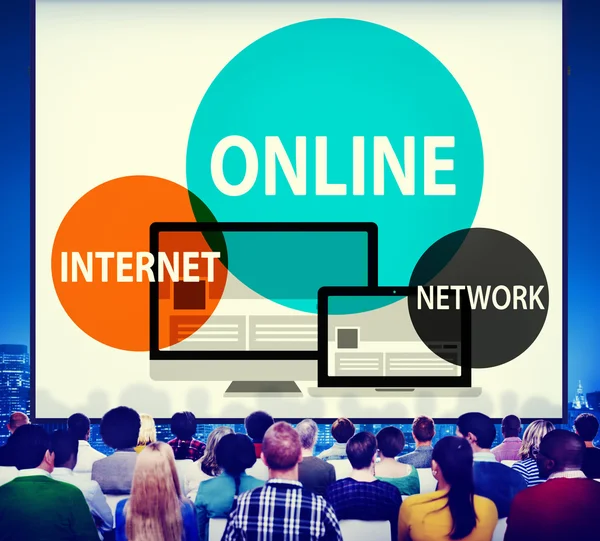 Online Network Internet Connnecting — Stock Photo, Image