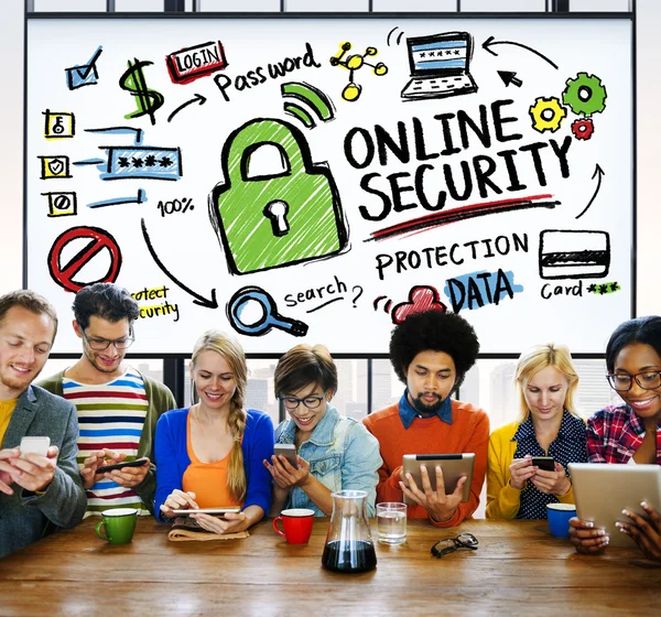 Concetto di sicurezza online — Foto Stock