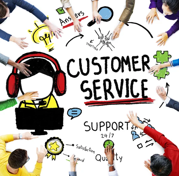 Kunden stöd servicekoncept — Stockfoto