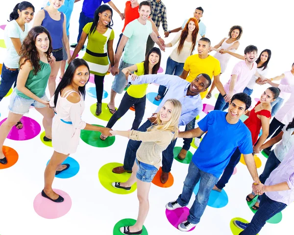 Young Diversity People together — Stock Photo, Image