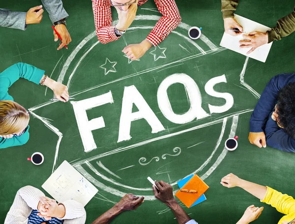 Frequently Asked Questions Concept — Stock Photo, Image