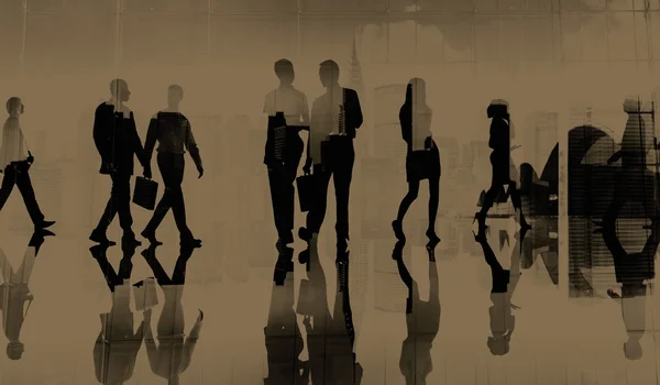 Business People walking — Stock Photo, Image