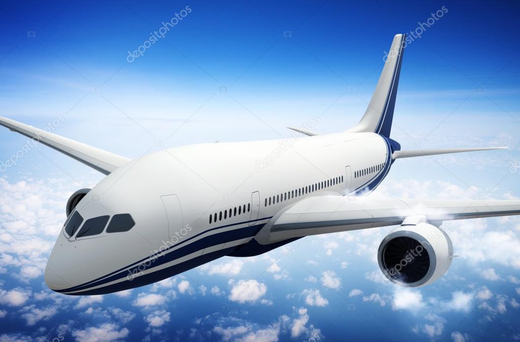 Airplane Skyline Horizon Concept