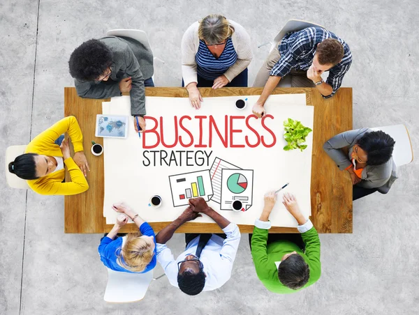 Bedrijfsstrategie, brainstormen concept — Stockfoto