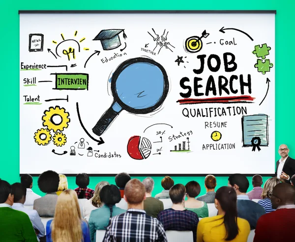 Job Search Qualificação Resume Aplicação — Fotografia de Stock