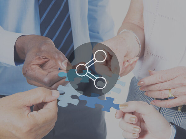 Share Connection Technology Concept