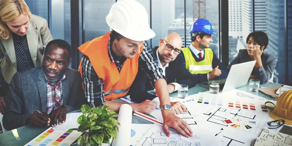 Architects and Designers Working in Office — Stock Photo, Image