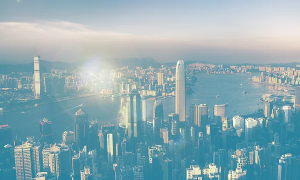 CityScape Edifícios em hong kong — Fotografia de Stock