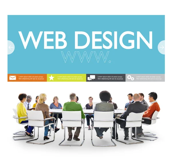 Www Web Design koncepció — Stock Fotó