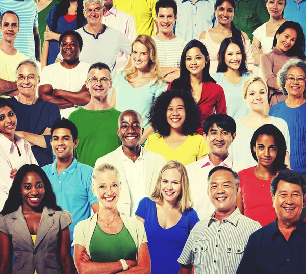 Diversità folla di persone Concetto — Foto Stock