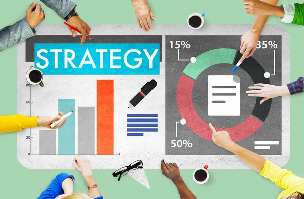 İş adamları ve strateji grup