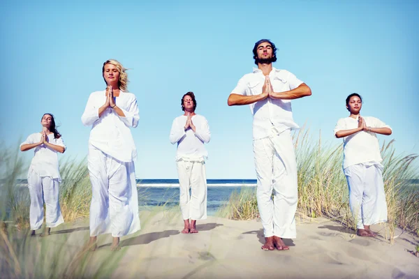 Meditação Yoga Wellness Concept — Fotografia de Stock