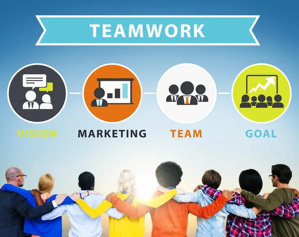 Mensen en teamwerk concept — Stockfoto