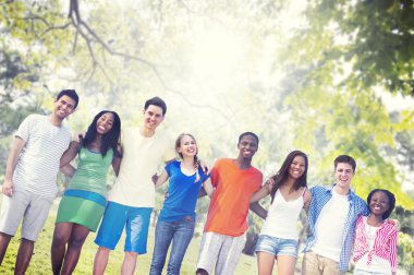 Arkadaşlar dostluk ekip çalışması kavramı