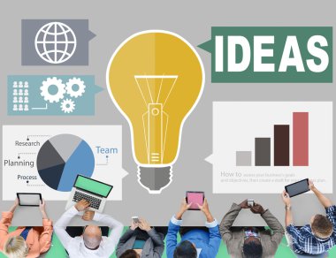 Fikirler yaratıcılık, düşünceler Internet kavramı