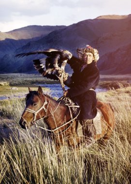 Kazak erkek tilki ve kurt avı