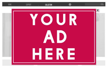 Şablon reklam burada kavramı