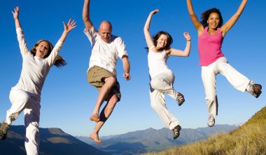 gençlerin alanı atlama