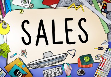 Satış ile grafik şablonu 