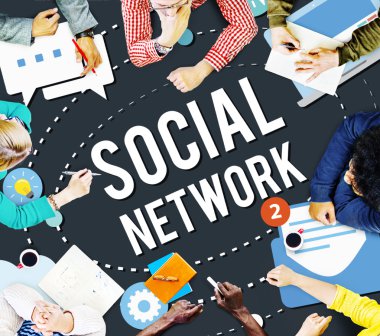 Çeşitlilik insanlar ve sosyal medya kavramı