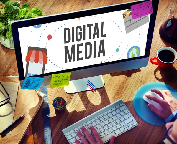 Concepto de medios digitales — Foto de Stock