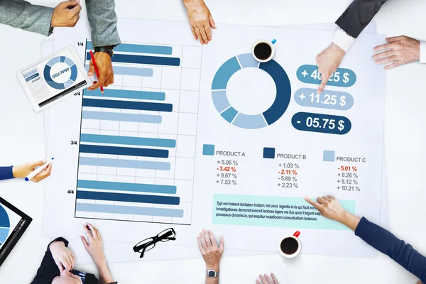 Obchodní lidé analýzy statistiky koncepce — Stock fotografie