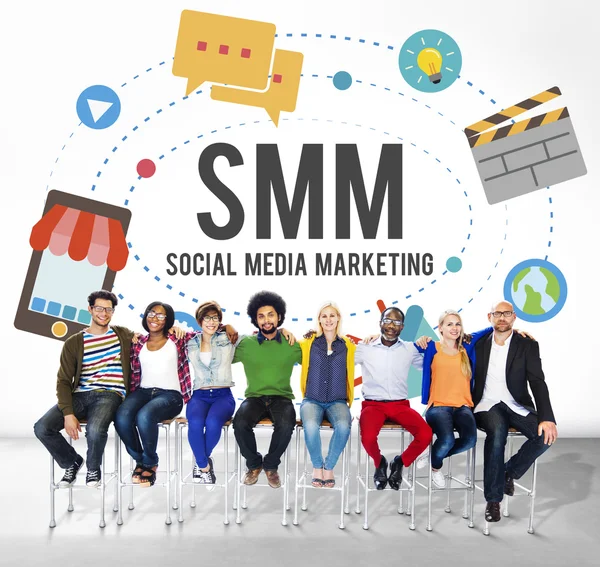 Marketing en redes sociales — Foto de Stock