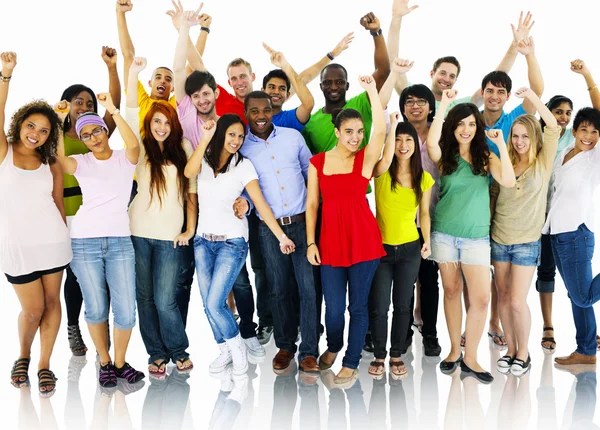 Young Diversity People together — Stock Photo, Image