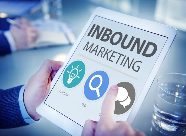 Inbound Marketing handel treści — Zdjęcie stockowe