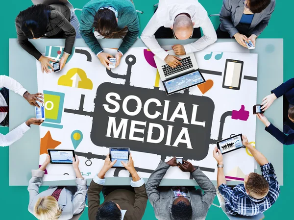 Concetto di social media — Foto Stock