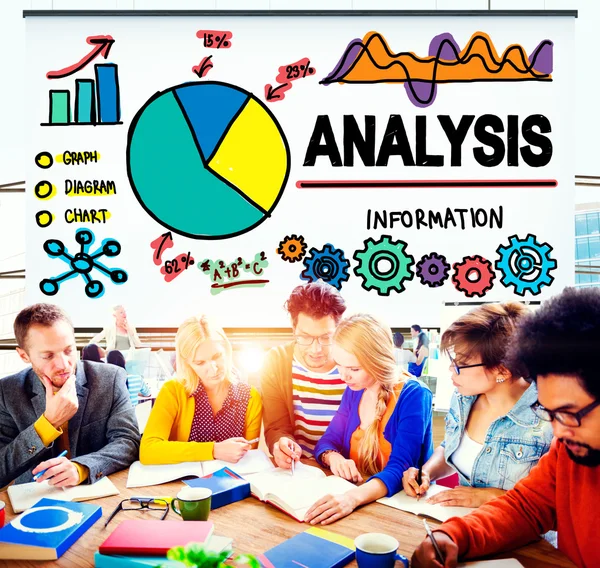 Analyse Daten Informationskonzept — Stockfoto