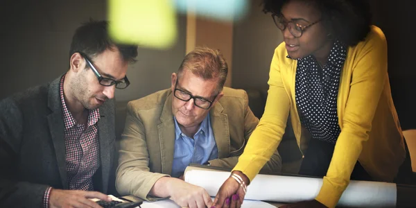 Architect design project meeting — Stock Photo, Image