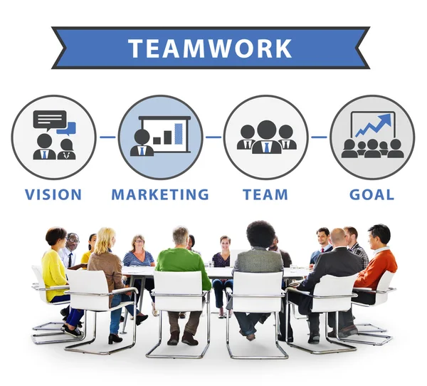 Group of Diversity People and  Meeting — Stock Photo, Image