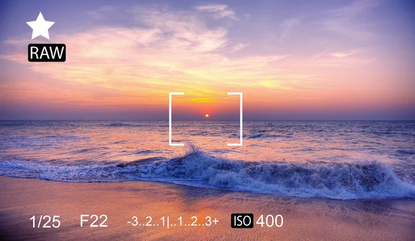 Camera Focus Preview Concept — Stock Photo, Image
