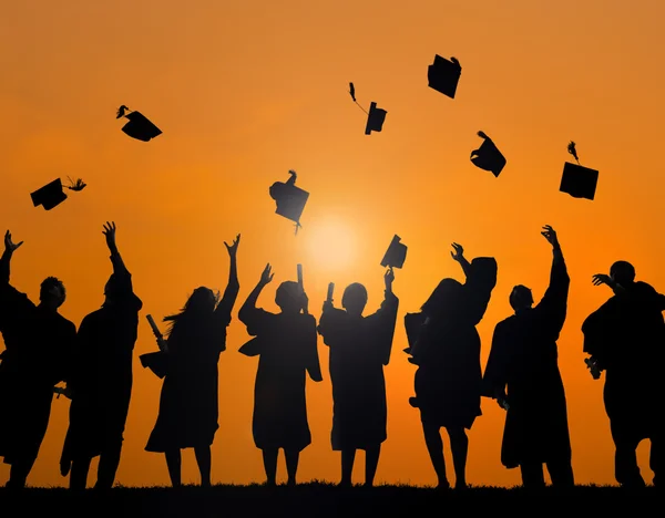 Group of Students Celebrating Graduation Concept — Stock Photo, Image