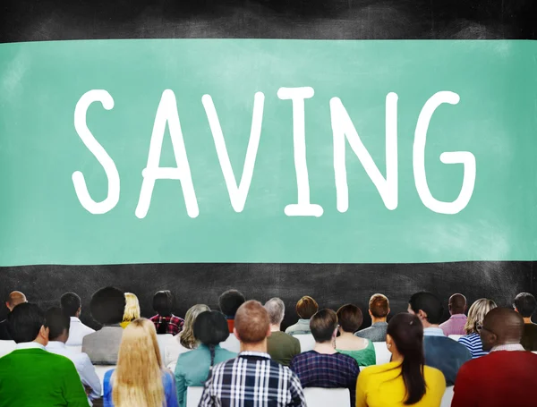 Sparen spart Sparkonzept — Stockfoto